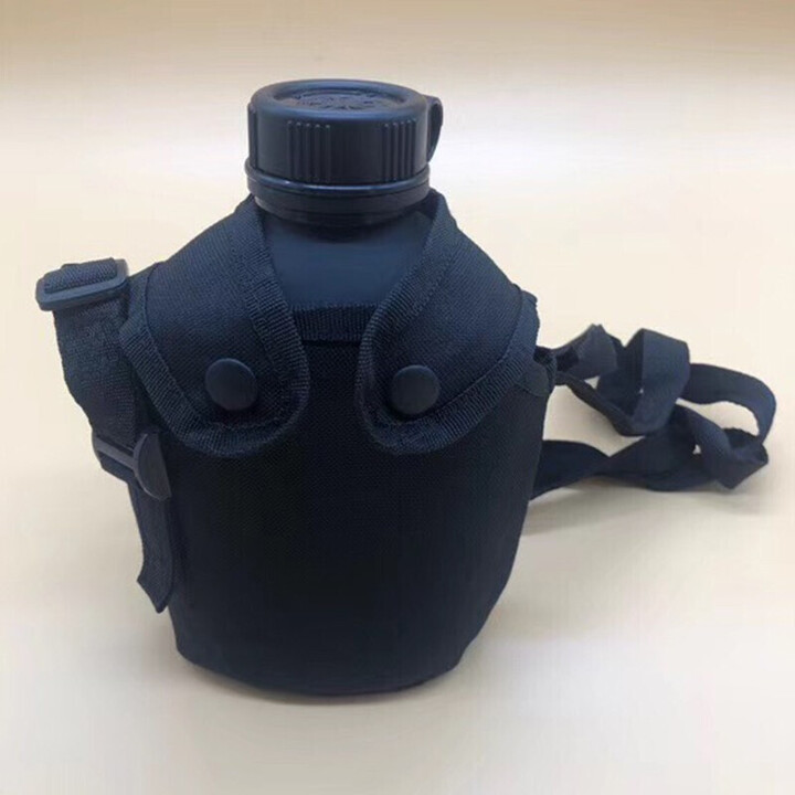 际华三五零五迷彩行军水壶军绿水壶野营装备加厚内胆户外便携式铝款训练水壶 火焰蓝消水壶 均码