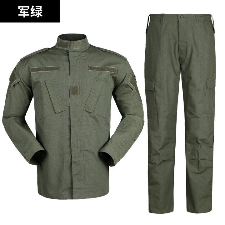 致情怀外军迷彩服套装军训户外作训服作战训练服耐磨劳保工作服 军绿色 L适合140-160斤【图片 价格 品牌 报价】-京东