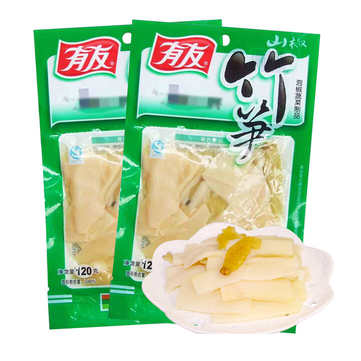 有友泡椒竹笋120g*10袋野山椒味有友笋片重庆特产即食零食小吃 120g*10袋【图片 价格 品牌 报价】-京东