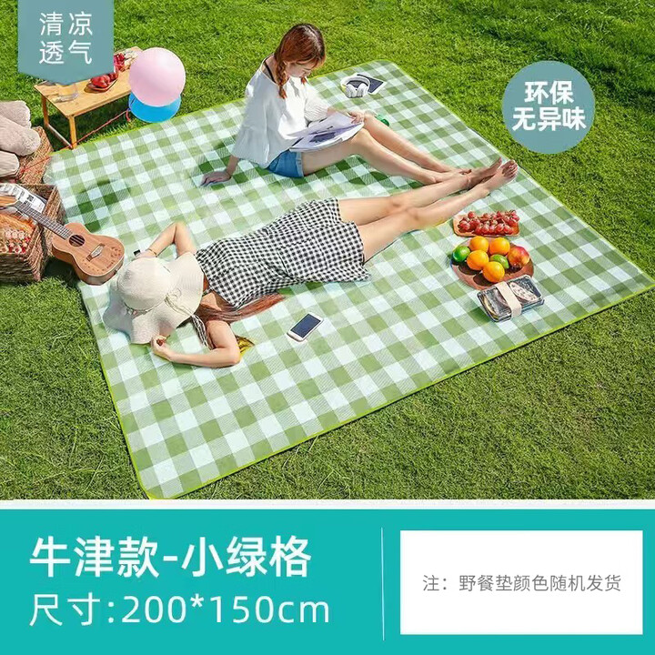 探险者探险者野餐垫防潮垫便携加厚防水户外帐篷露营野炊地垫可机洗郊游 牛津野餐垫颜色随机