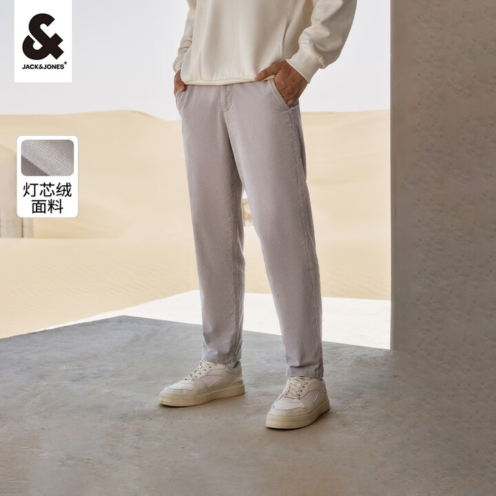 杰克·琼斯（JACK&JONES）秋季衣服男装潮流锥形刺绣灯...