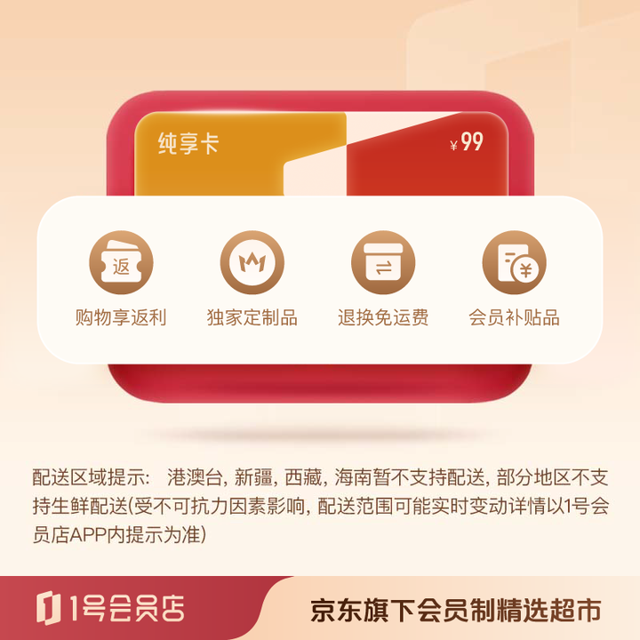 1号会员店 1号会员店普通年卡（原纯享年卡）