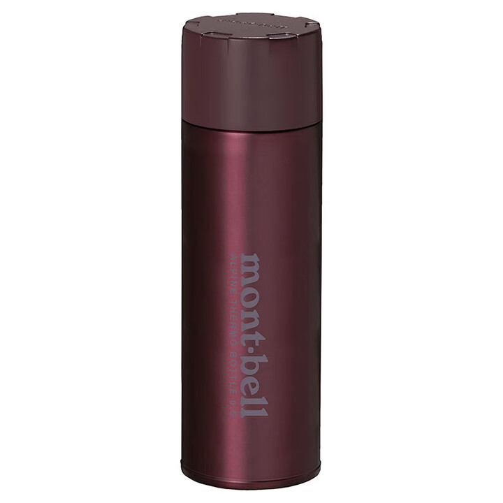 mont·bell保温杯316不锈钢内胆户外轻便家用办公保温保冷水杯1134167 WRD酒红色0.5L