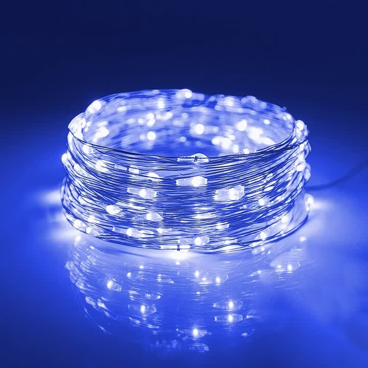 轻奢定制灯带氛围灯小彩灯闪灯串灯满天星星装饰灯条led电子灯芯 蓝色 10米100灯5号电池款+开关【图片 价格 品牌 报价】-京东