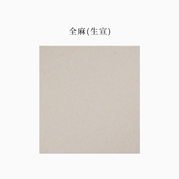 六品堂纯色国画卡纸生宣半生熟宣纸国画专用纸镜片纸作品纸工笔画装裱书法绘画专用扇面加厚宣卡纸 全麻(生宣) 38*38cm(10张/包,买2送1 ...