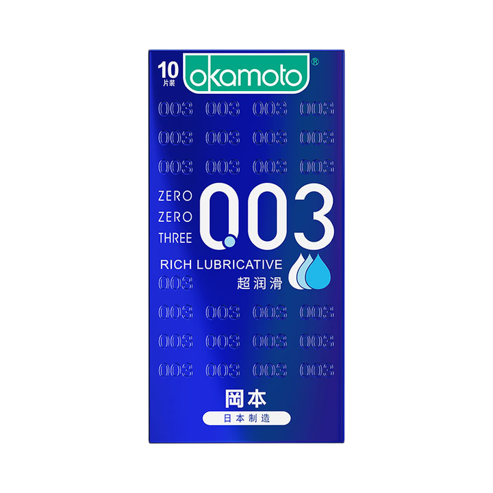 冈本 避孕套 男用安全套超薄润滑 套套计生进口成人用品 003蓝超润滑10只【图片 价格 品牌 报价】-京东