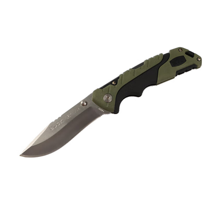 BUCK 巴克 美国原装进口折叠刀  420C钢 绿色GFN手柄  0659GRS-B