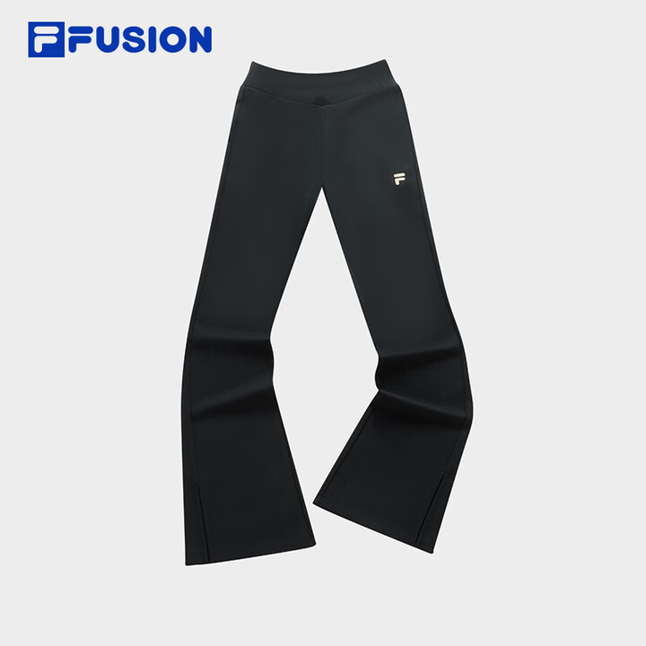 FILA FUSION斐乐潮牌针织长裤女2024春季新款时尚...