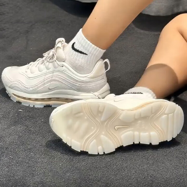 跑步鞋女鞋2025秋款休闲鞋air max 97气垫子弹头轻便透气
