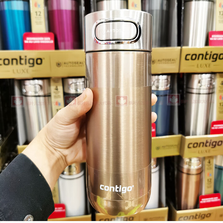 contigo加拿大代购contigo康迪克不锈钢保温杯便携水杯414ml2国内现货