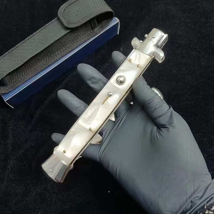 户外折叠工具古典13寸珍珠白野外露营水果小刀