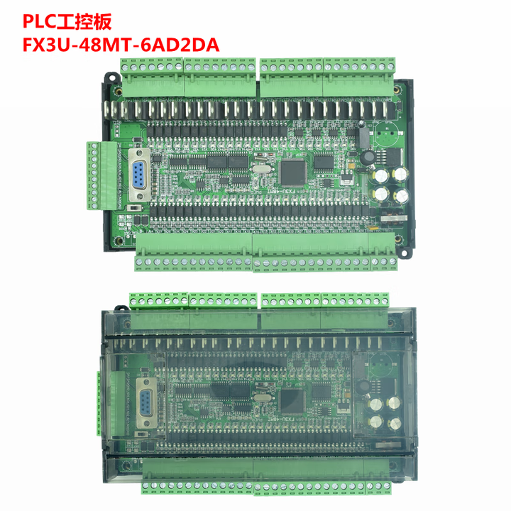 fx3u工控板plc控制器国产简易可编程式-48mt微型plc带模拟量 2A24V电源【图片 价格 品牌 报价】-京东
