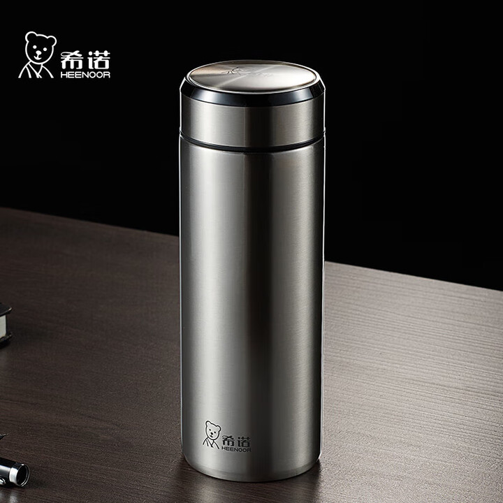 希诺保温杯男士不锈钢泡茶杯子商务办公车载水杯XN-5608A...