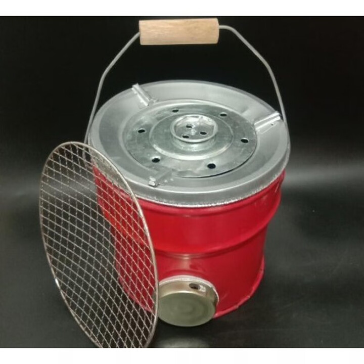 仰朋烽火一节半室内户外蜂窝煤球木炭炉煤炭两用火锅烤火取暖炉子深12 炉+网+压火盖