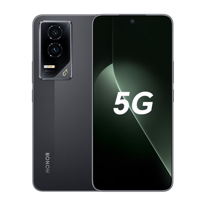 荣耀（HONOR）GT 荣耀幻影引擎 第三代骁龙8 荣耀AI绿洲护眼电竞屏新款游戏手机 幻影黑 12G+256GB
