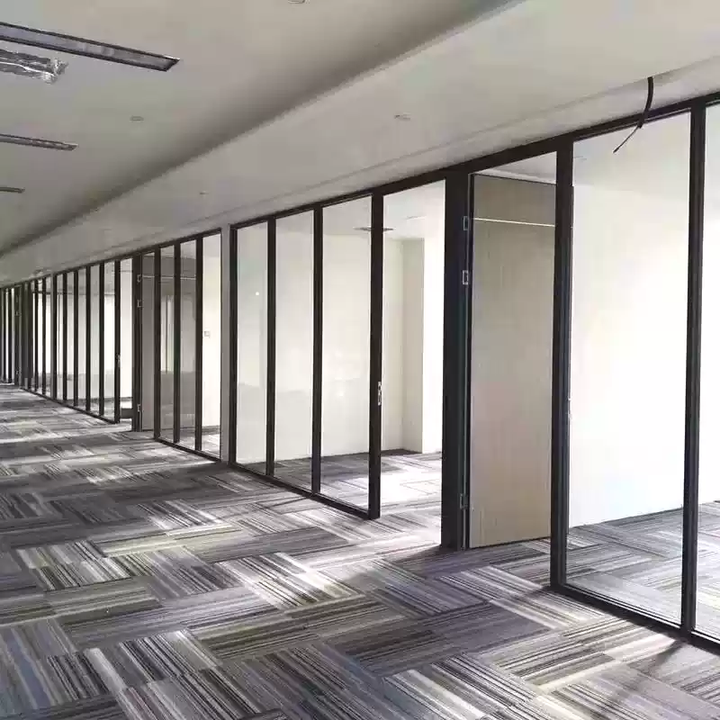 科至途苏州办公室玻璃隔断双层钢化玻璃中空百叶室内铝合金隔音高隔 单玻全景+木门【图片 价格 品牌 报价】-京东