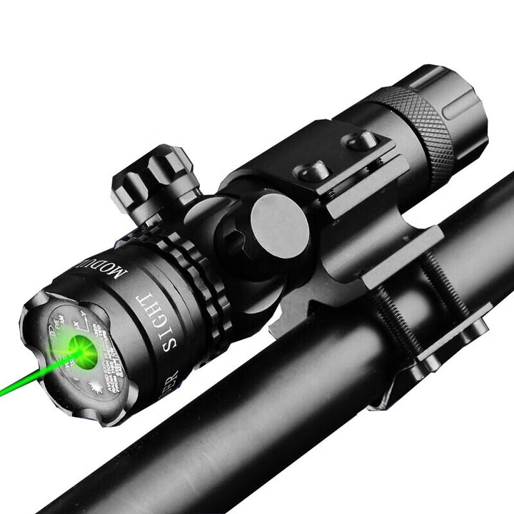 兵械库  激光瞄准器 检查镜 上下左右可调 含万能管夹  绿色激光 京仓