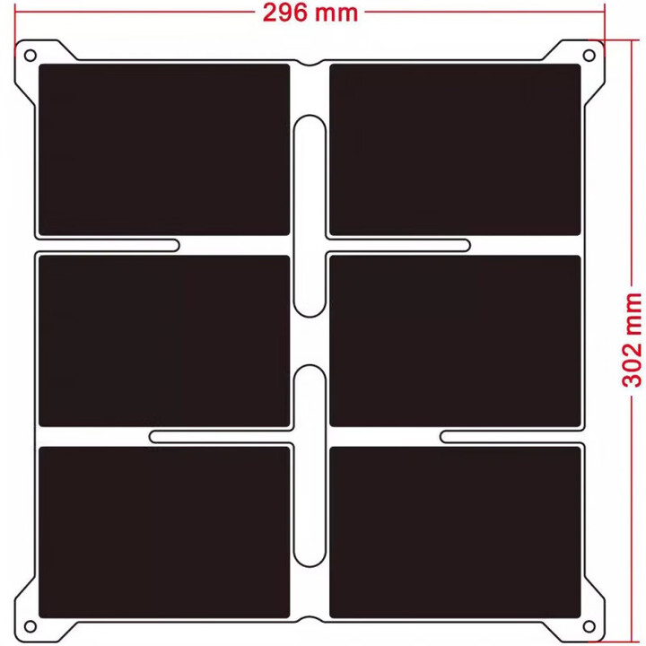 黑叶太阳能充电板折叠轻量户外徒步登山沙漠雪山防水手机充电宝 14W(单输出) 180±10g【6片】