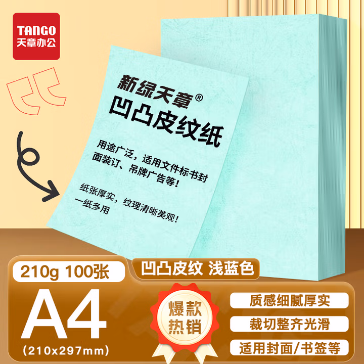 天章（TANGO）A3  凹凸皮纹纸/压纹纸/封面纸/云彩纸/封皮纸 彩色卡纸标