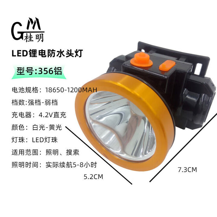 德国日本进口技术现货批发迷彩头灯劳保矿用抢险救灾照明灯维修 铝头白光52口径356