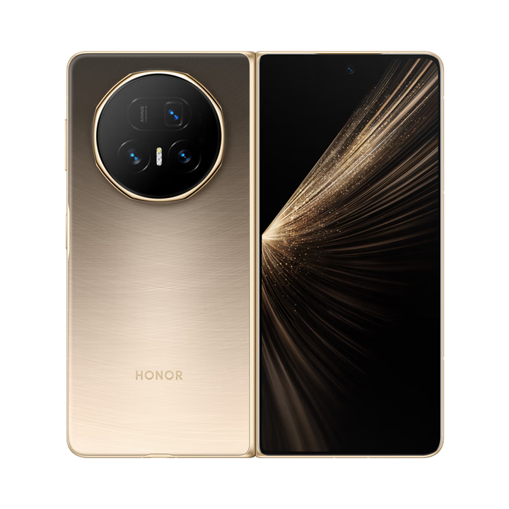 荣耀荣耀Magic V5 9mm轻薄长续航 青海湖刀片电池 新品5G折叠屏手机 曙光金 16GB+512GB 全国联保版本咨询客服