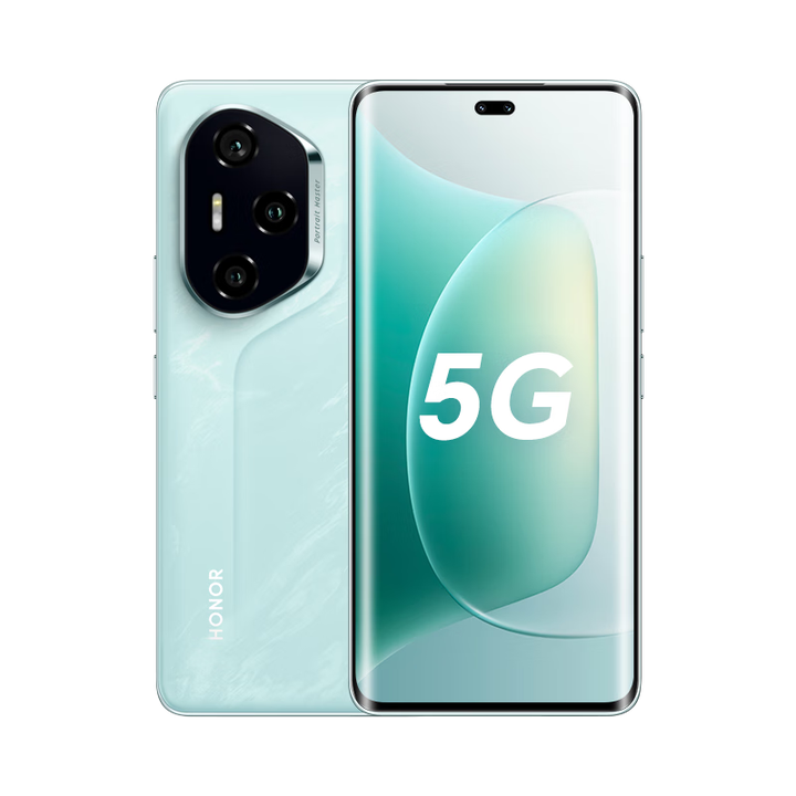 荣耀300Pro  单反级雅顾人像 绿洲护眼屏 第三代骁龙8 5GAI 茶卡青 12GB+256GB 单机+第三方品牌快充+全国联保