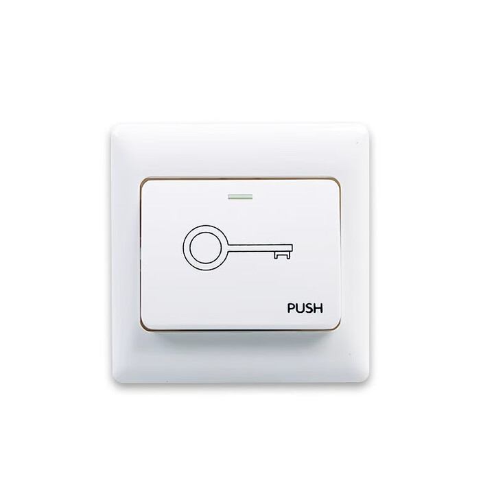 企业微信指纹人脸考勤门禁系统一体机门禁电源出门开关按钮面板暗装电插锁门禁机单双门磁力锁支架无线遥控 开关