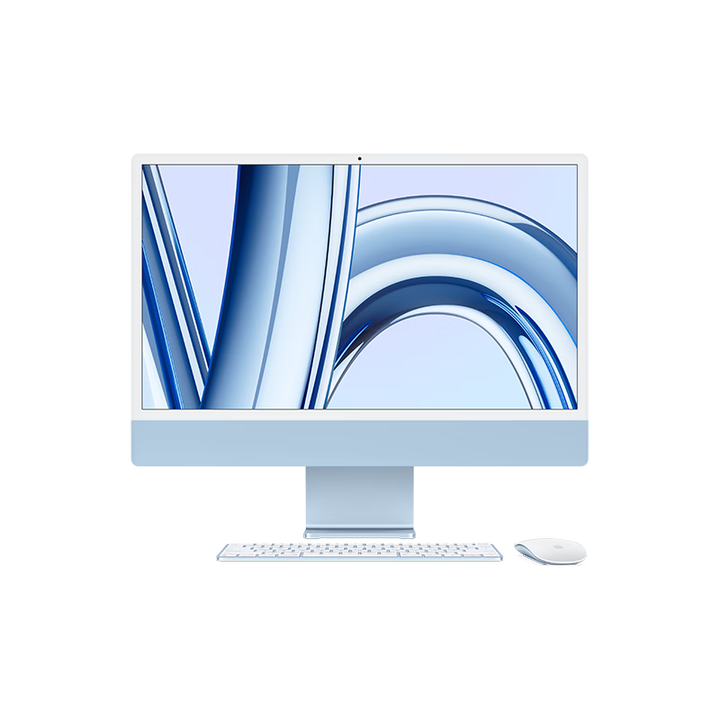 【AppleZ19L0005Z】【8成新】Apple/苹果2023款iMac24英寸蓝色4.5K屏M3(8+10核)16G512G一体式电脑 ...