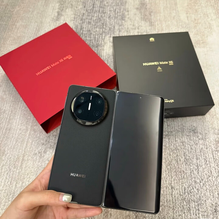 华为Mate X6典藏版 超可靠玄武架构红枫原色影像旗舰大折叠商务正品手机 曜石黑 16GB+1TB 官方标配+【补贴机】+版本咨询客服