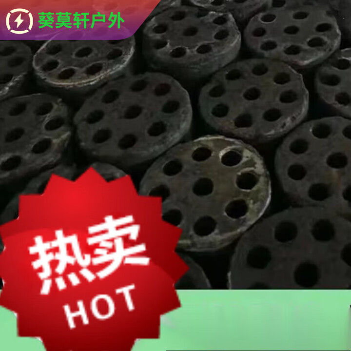 何佳功煤球用取暖煤球蜂窝煤块无烟煤耐烧型室外取 12个 10CM 无烟蜂窝煤
