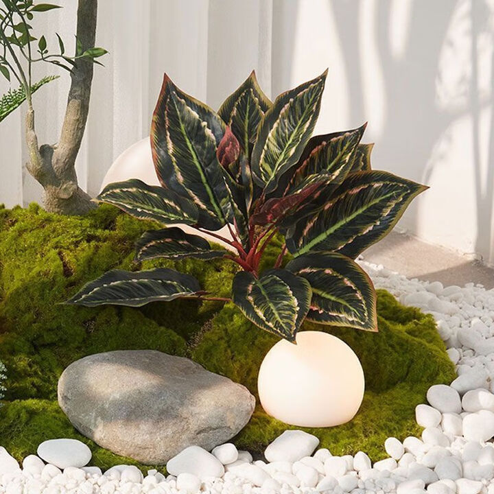 仿真南天竹造景绿植室内楼梯下景观植物落地盆栽橱窗假树摆件装饰春意