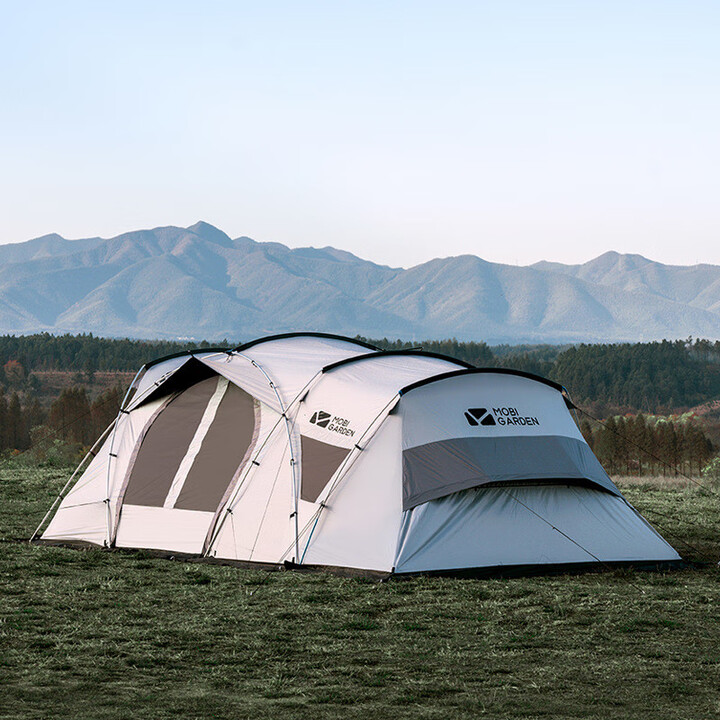 户外超大房车家庭带涂银三室一厅多人帐篷假日星空300露营 顶棚 1x1m