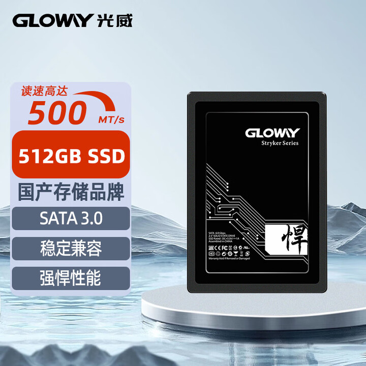光威GLOWAY光威悍将128g 256g 512g 1t 2t固态硬碟ssd 笔记本台式机电脑sata 悍将丨512GB丨SATA3.0 ...