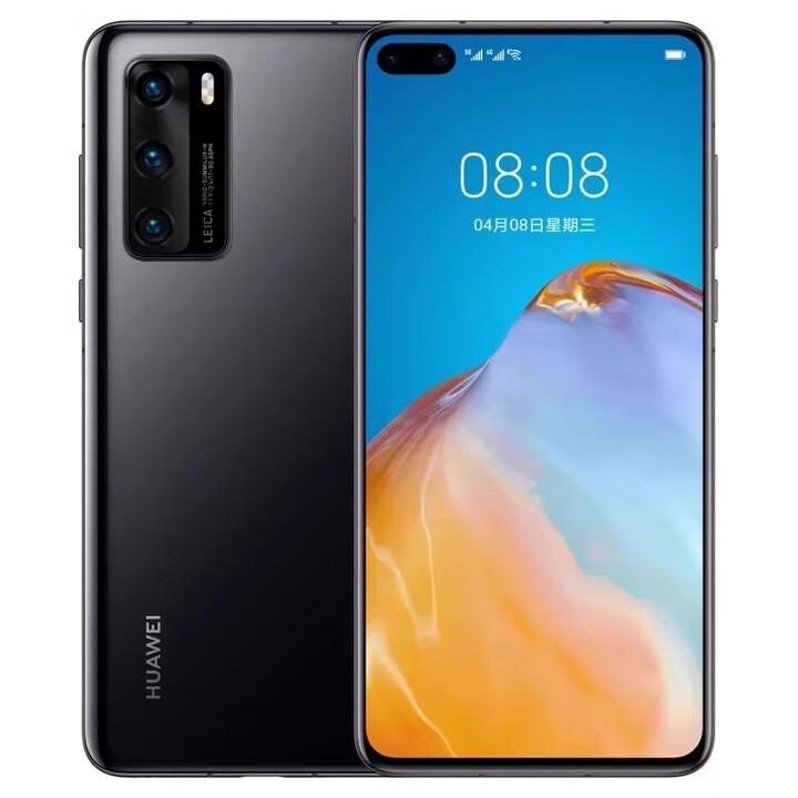华为（HUAWEI）Huawei/ P40 5G通p40 麒麟990处理器5G流畅拍照手机 轻微 使用 痕迹 亮黑色 8GB+256GB x 5G全网通 x 套餐三9