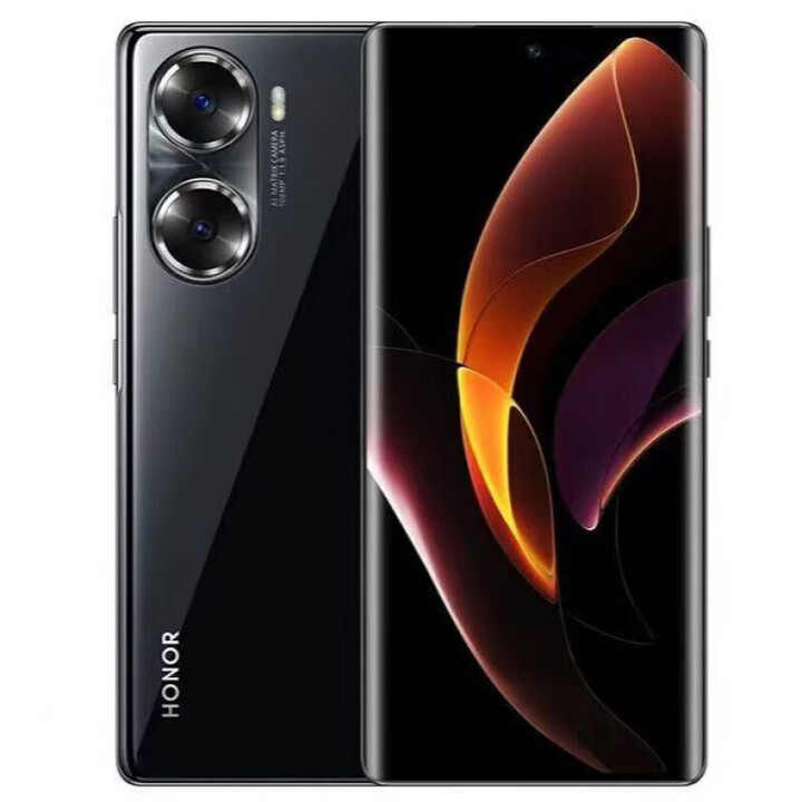 荣耀（HONOR）60原装通5G曲面屏快充NFC 1亿像素拍照手机送壳 亮黑色 原厂屏 指纹+面部 8GB+256GB x 【9】