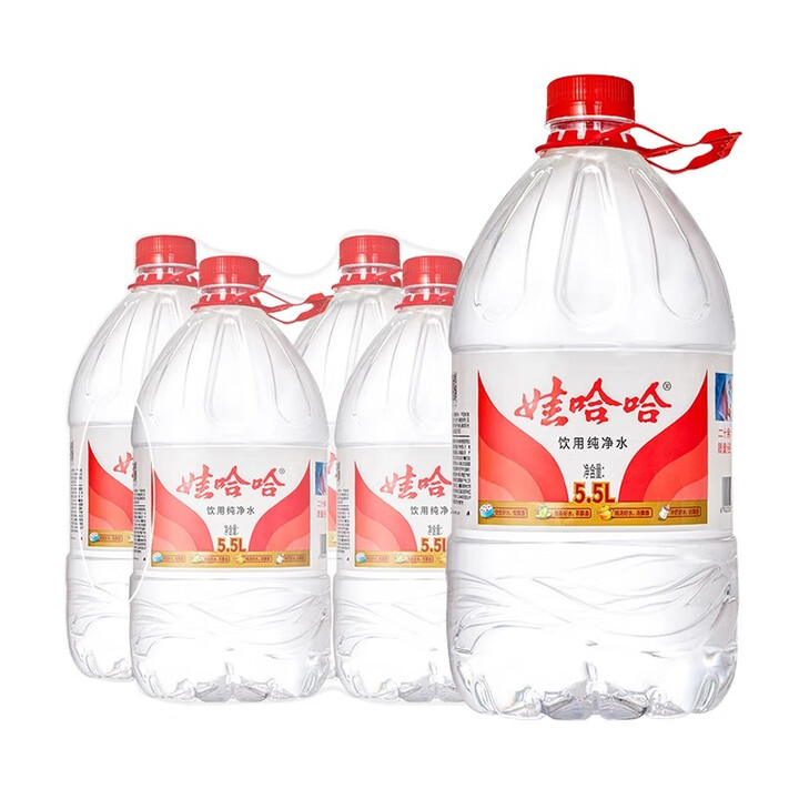 娃哈哈百亿娃哈哈饮用纯净水5.5L*4桶*2箱整箱包邮大桶装泡茶水非矿 5.5L*4桶*2箱[塑包]【图片 价格 品牌 报价】-京东