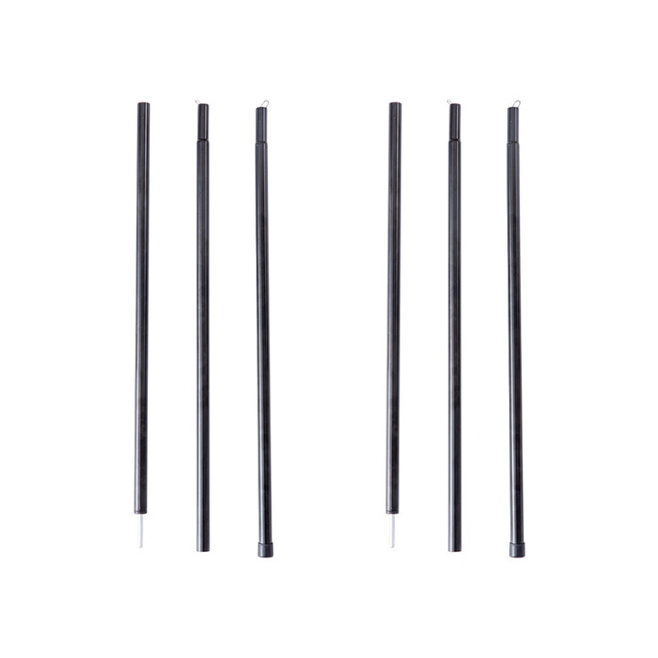 太力户外帐篷门厅杆天幕支撑杆户外露营天幕配件 1.5米 两根装 黑色门厅杆一对150cm