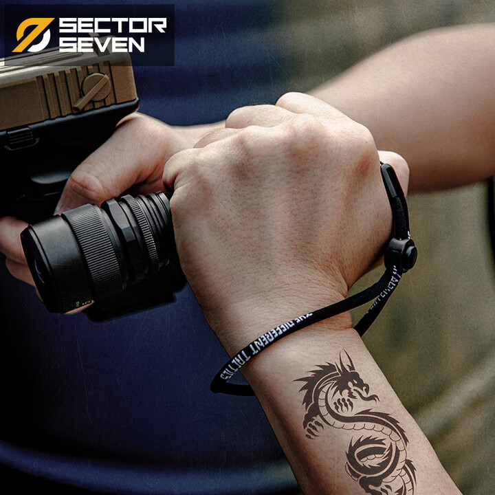 OTHER/其他第7区 战术多用途挂绳男女手机手腕吊绳优盘U盘手电筒手绳尾短款 黑色