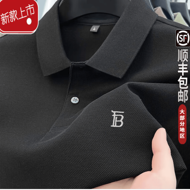 B PRORSUM短袖T恤男士夏季高端半袖丝光纯棉POLO衫t恤男潮 黑色(TB) 2XL 180/160~175斤【图片 价格 品牌 报价】-京东