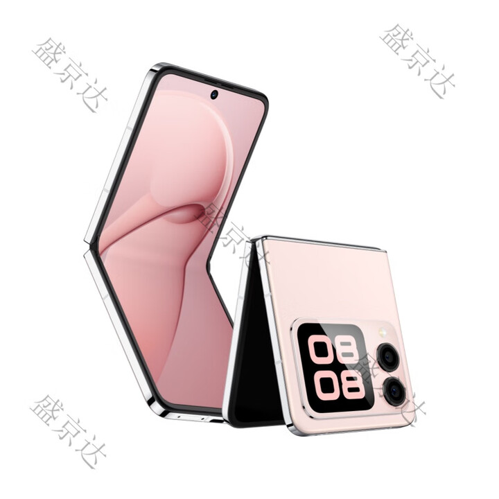 HUAWEI/华为 novaFlip  新款小折叠现货速发 麒麟芯片 novaflip 樱语粉 12GB+256GB_标配_开封激活联保