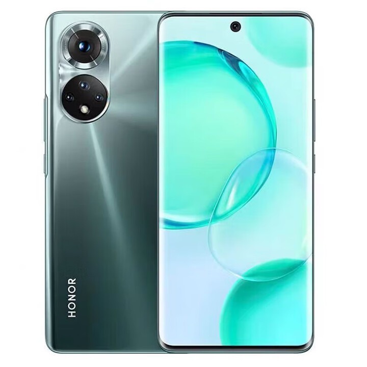 荣耀50手机全网通5G曲面屏幕像素高通骁龙778处理器双卡双待拍照机 荣耀50墨玉青5G 12GB+256GB