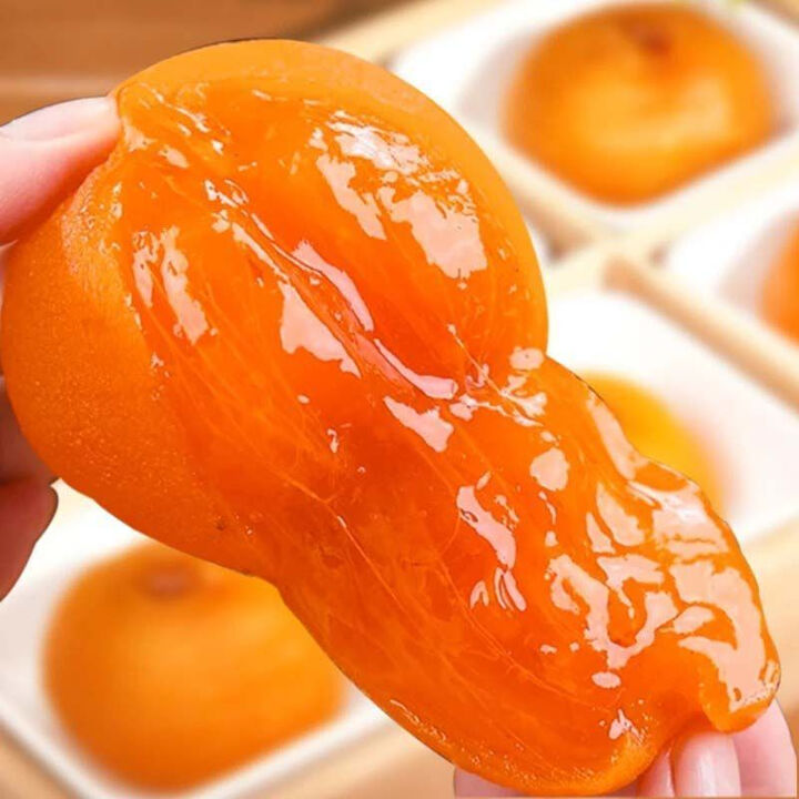 天玺柿子小镇450g新鲜柿饼大果柿子柿子冰淇淋富平糖心农家冰柿现货 新鲜爆浆流心【精美盒装】 糖心冰柿一盒【6枚大果】共450g【图片 价格 ...