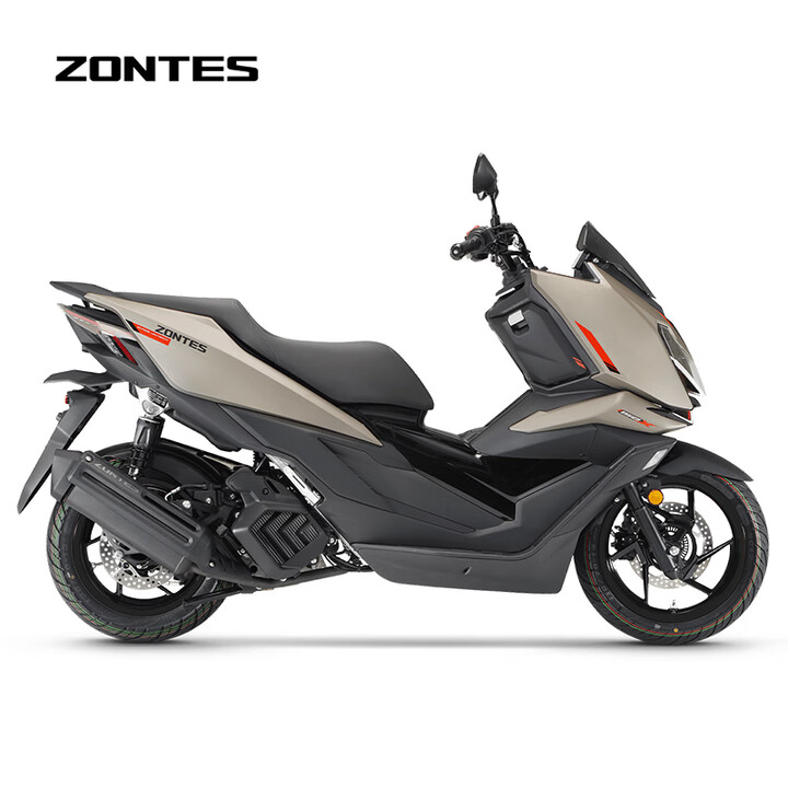 升仕ZONTES 2026新款 升仕150X踏板摩托车国四单缸水冷150cc 哑光棕【图片 价格 品牌 报价】-京东