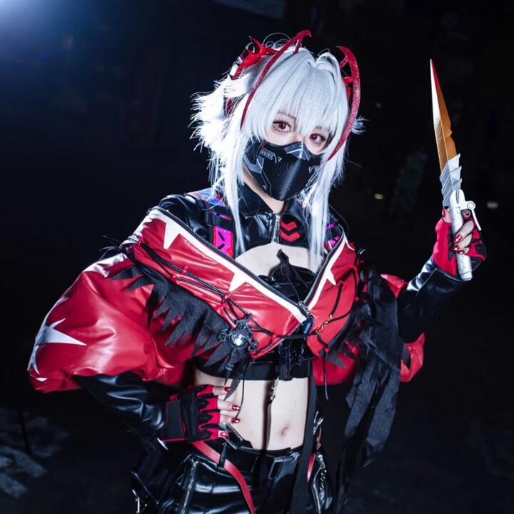 京厽麦晓雯cos服明日方舟维什戴尔五周年cosplay服装c服游戏二次元 麦晓雯cos服+定制鞋(备注) XL【图片 价格 品牌 报价】-京东