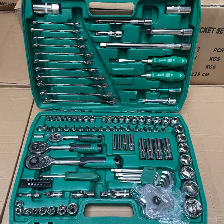 扬笙福定制件套汽修工具套装汽车维修组套套筒扳手组合工具维修工...