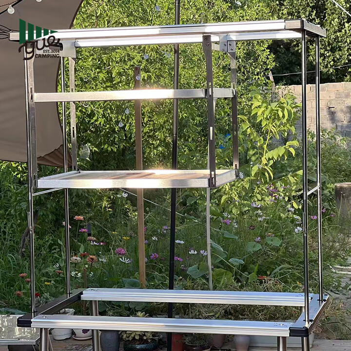 詫祭户外IGT不锈钢配件适配雪峰/喜登乐igt桌侧挂架吧台双层支架 IGT吧台双层支架-四单元用