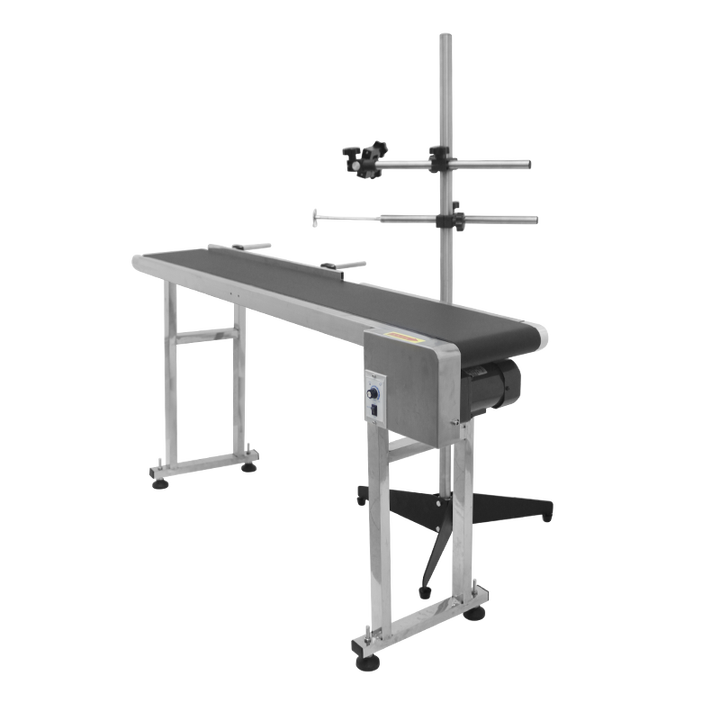 奔彩BT-150喷码机全自动小型在线智能流水线工作台不锈钢支架可流水打码包装塑料袋鸡蛋食品生产日期 （半寸或一寸）流水传送台+支架