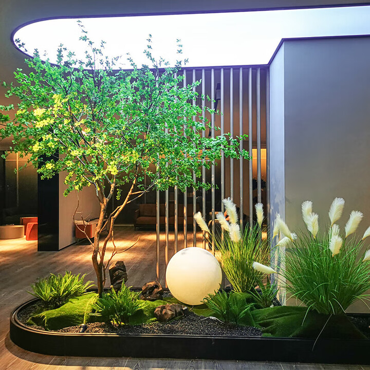 丰庭仿真吊钟树景观室内外北欧风摆件橱窗装饰马醉木大型绿植造景组合