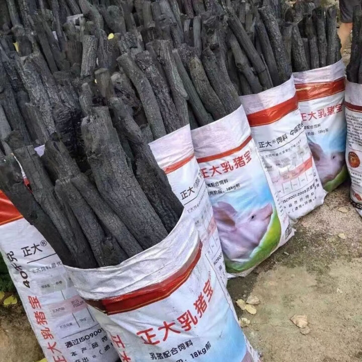 霸蓝青冈木炭青钢炭去皮青杠炭菊花炭无烟碳烧烤炭户外烧烤灶具用 20斤青冈炭