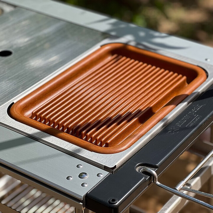 詫祭户外IGT电木茶台一单元板野外泡茶喝茶配件适配雪峰喜登乐柯曼 棕色电木茶台